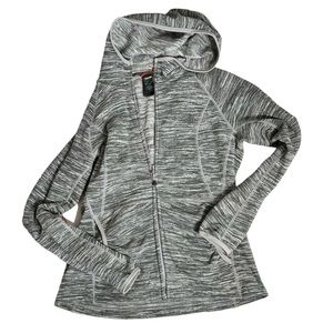 The North Face Women’s Fleece Zip Up Hoodie Grey Medium